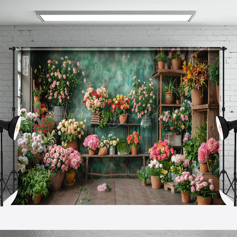 Lofaris Vintage Romantic Indoor Floral Room Wedding Backdrop