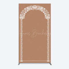 Lofaris Vintage Romantic White Lace Wedding Arch Backdrop