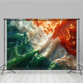 Lofaris Vintage Ruffled Irish Flag Abstract Photo Backdrop