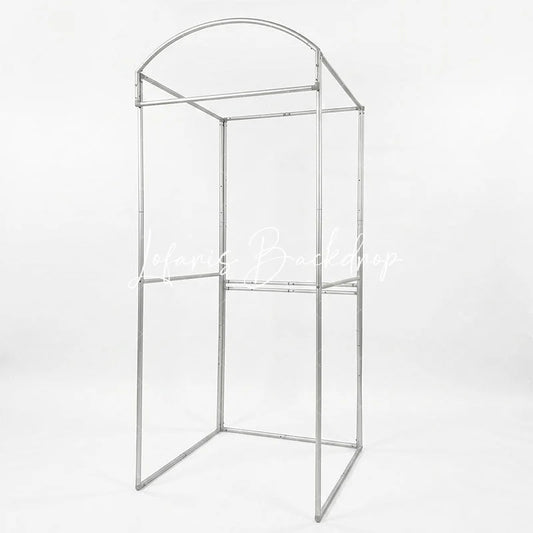 Lofaris Vintage Telephone Booth Backdrop 3D Phone Box Prop Sturdy Metal Stand for Party Event Decor