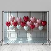 Lofaris Vintage White Wall Romantic Balloons Photo Backdrop