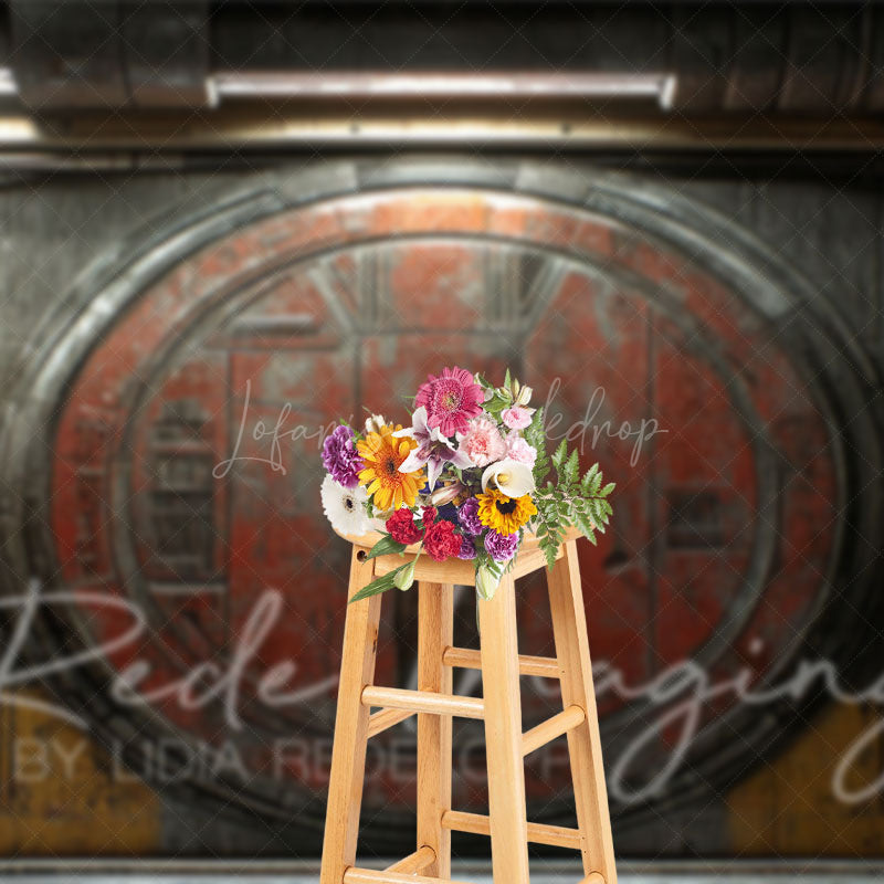 Lofaris Vintage Wooden Jedi Ship Door Photography Backdrop