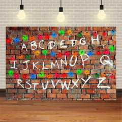 Lofaris Vintage Wooden Party Backdrop Letters and Lanterns Birthday Decor Rustic Photo Background for Kids Boys Girls