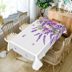 Lofaris Violet Purple Morden Rectangle Tablecloth For Home