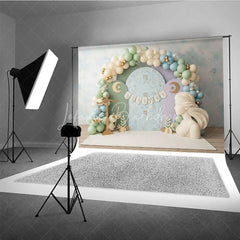 Lofaris Virgo Zodiac Cake Smash Backdrop Goddess Statue and Pastel Balloons Party Background