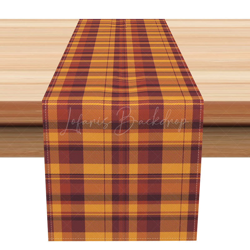Lofaris Warm and Sweet Winter Plaid Table Runner for Cozy Holiday Christmas Farmhouse Dining Decor