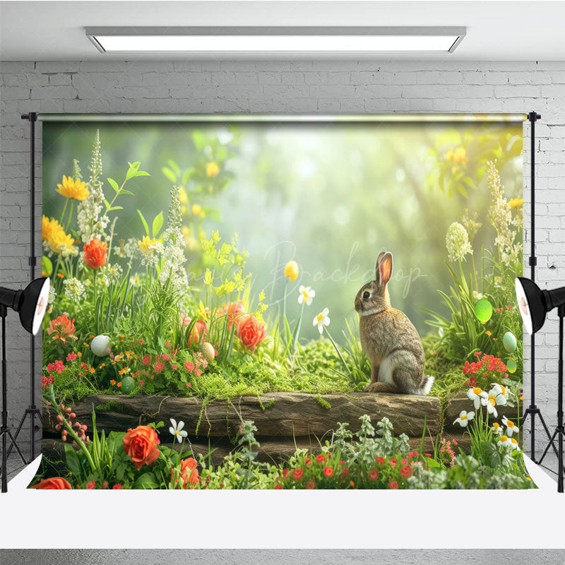 Lofaris Warm Peaceful Easter Eggs Themed Spring Backdrop
