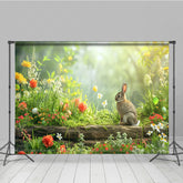 Lofaris Warm Peaceful Easter Eggs Themed Spring Backdrop