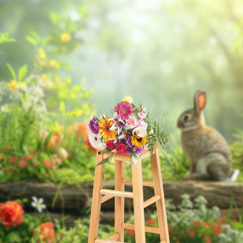 Lofaris Warm Peaceful Easter Eggs Themed Spring Backdrop