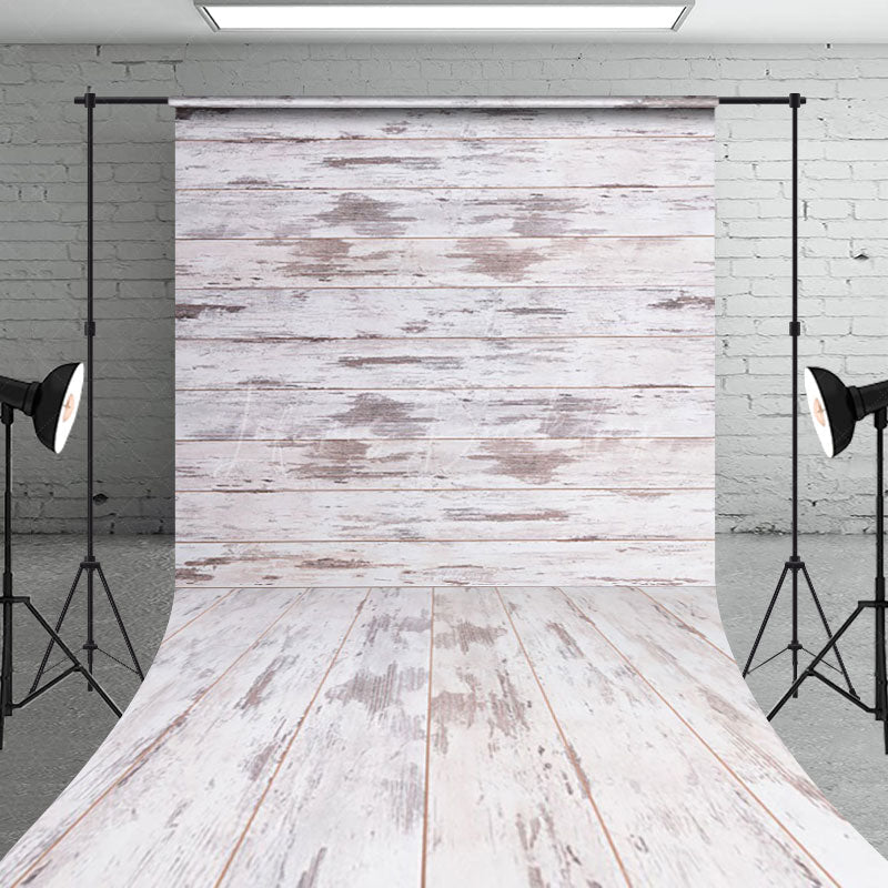 Lofaris Warm Rustic Wooden Floor Tabletop Patterned Backdrop