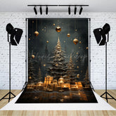 Lofaris Warm Winter Forest Night Merry Christmas Backdrop