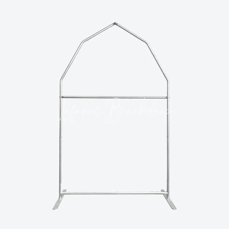 Lofaris Watercolor Brown Farm House Barn Door Arch Backdrop