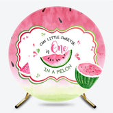 Lofaris Watermelon Pink One In A Melon Birthday Round Cover
