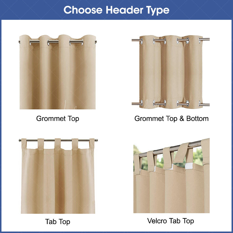 Lofaris Waterproof Spring Waterfall Outdoor Curtains For Gazebo