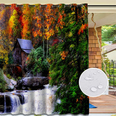 Lofaris Waterproof Tropical Landscape Outdoor Curtains For Gazebo