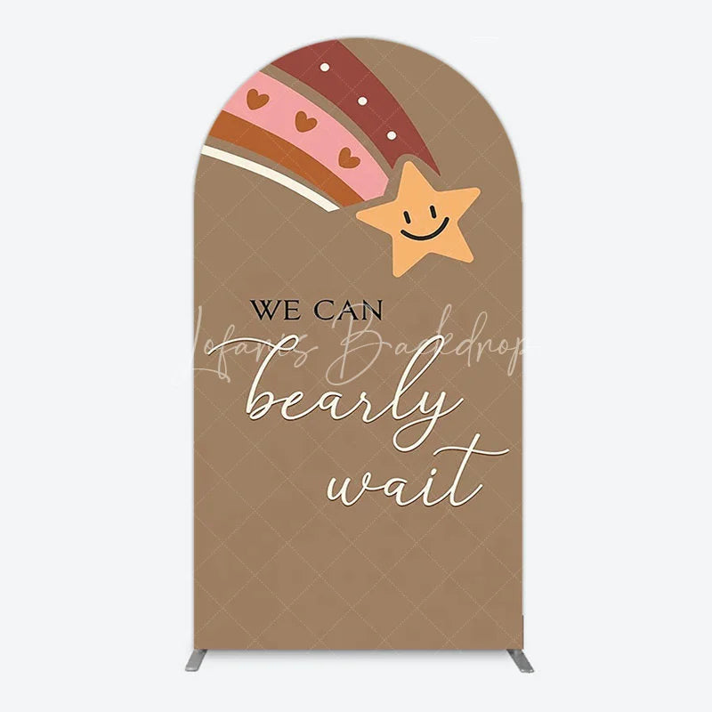 Lofaris We Can Bearly Wait Arch Backdrop Boho Rainbow Baby Shower Decor Teddy Bear Theme Party Supplies for Boy