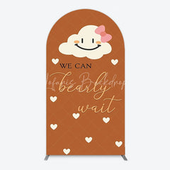 Lofaris We Can Bearly Wait Arch Backdrop Boho Rainbow Baby Shower Decor Teddy Bear Theme Party Supplies for Boy