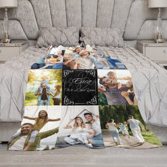 Lofaris We Love You Custom Baby Name Family Photo Blanket