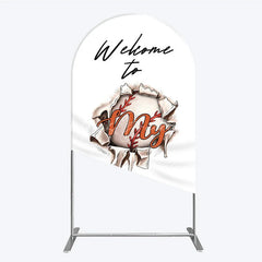 Lofaris Welcome to My Country Baseball Arch Backdrop Sports Theme Breakthrough Design Party Cover