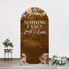 Lofaris Western Wedding Arch Backdrop Rustic Cowboy Boots Love Photography Background