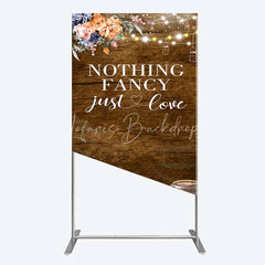 Lofaris Western Wedding Rectangle Backdrop Rustic Cowboy Boots Love Photography Background