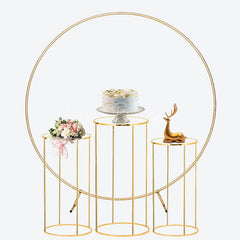 Lofaris Whimsical Circus Theme Round Backdrop Kit with Cute Girl Ringmaster Monkey and Bunny for Baby Shower Birthday Party