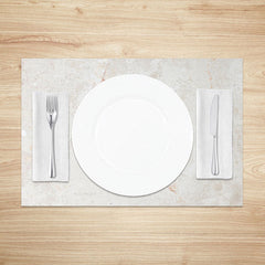 Lofaris White and Beige Marble Placemats Set of 4 Elegant Stone Texture for Modern Kitchen Dining Decor