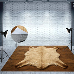 Lofaris White Brown Carpet Fabric Floor Backdrop For Photo