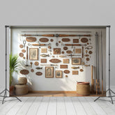 Lofaris White Fathers Day Fishing Wall Photography Backdrop
