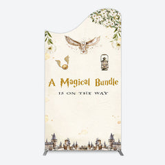 Lofaris White Floral Magical Bundle Baby Shower Arch Backdrop