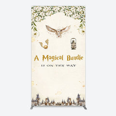 Lofaris White Floral Magical Bundle Baby Shower Arch Backdrop