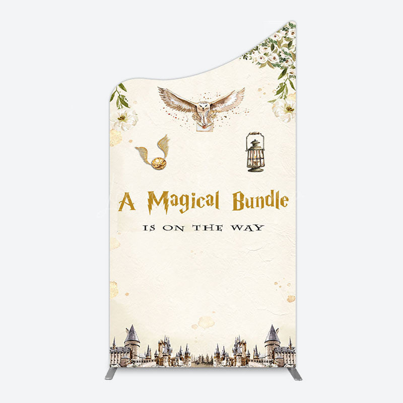 Lofaris White Floral Magical Bundle Baby Shower Arch Backdrop