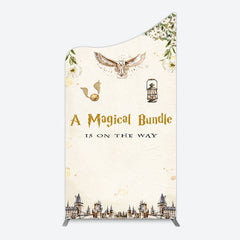 Lofaris White Floral Magical Bundle Baby Shower Arch Backdrop