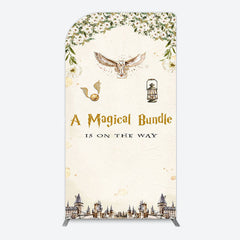 Lofaris White Floral Magical Bundle Baby Shower Arch Backdrop