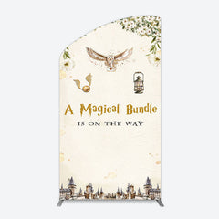 Lofaris White Floral Magical Bundle Baby Shower Arch Backdrop