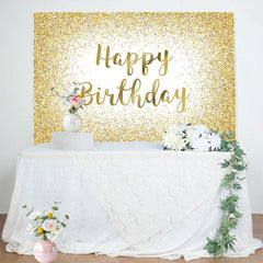 Lofaris White Gold Glitter Sparkle Birthday Party Backdrop