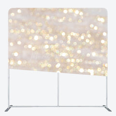 Lofaris White Gold Light Bokeh Square Double-Sided Backdrop