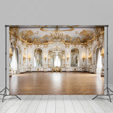 Lofaris White Gold Luxury Medieval Architecture Backdrop