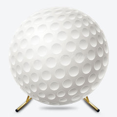 Lofaris White Golf Ball Sports Round Birthday Party Backdrop