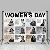 Lofaris White Great Person International Womens Day Backdrop