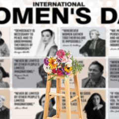 Lofaris White Great Person International Womens Day Backdrop