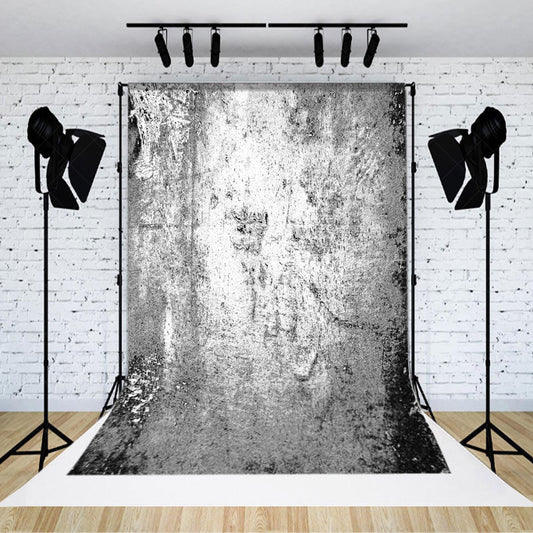 Lofaris White Grey Black Abstract Texture Photo Backdrop