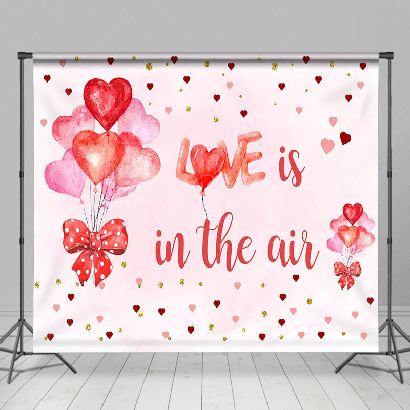Lofaris White Pink Love Valentines Day Room Set Backdrop