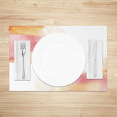 Lofaris White Pink Rainbow Unicorn Dining Set of 4 Placemats