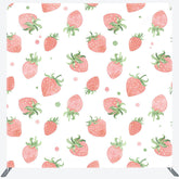 Lofaris White Pink Strawberry Fruit Pillow Cover Backdrop