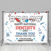Lofaris White Teeth National Dentists Thank You Backdrop