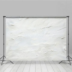Lofaris White Textured Abstract Fine Art Backdrop Impasto Oil Painting Style Photography Background