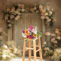 Lofaris White Wall Flower Spring Photography Studio Backdrop