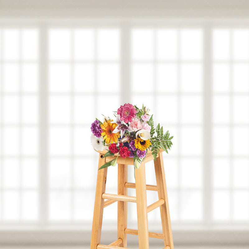 Lofaris White Window Clean Peace Winter Photography Backdrop