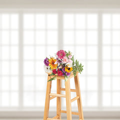 Lofaris White Window Clean Peace Winter Photography Backdrop